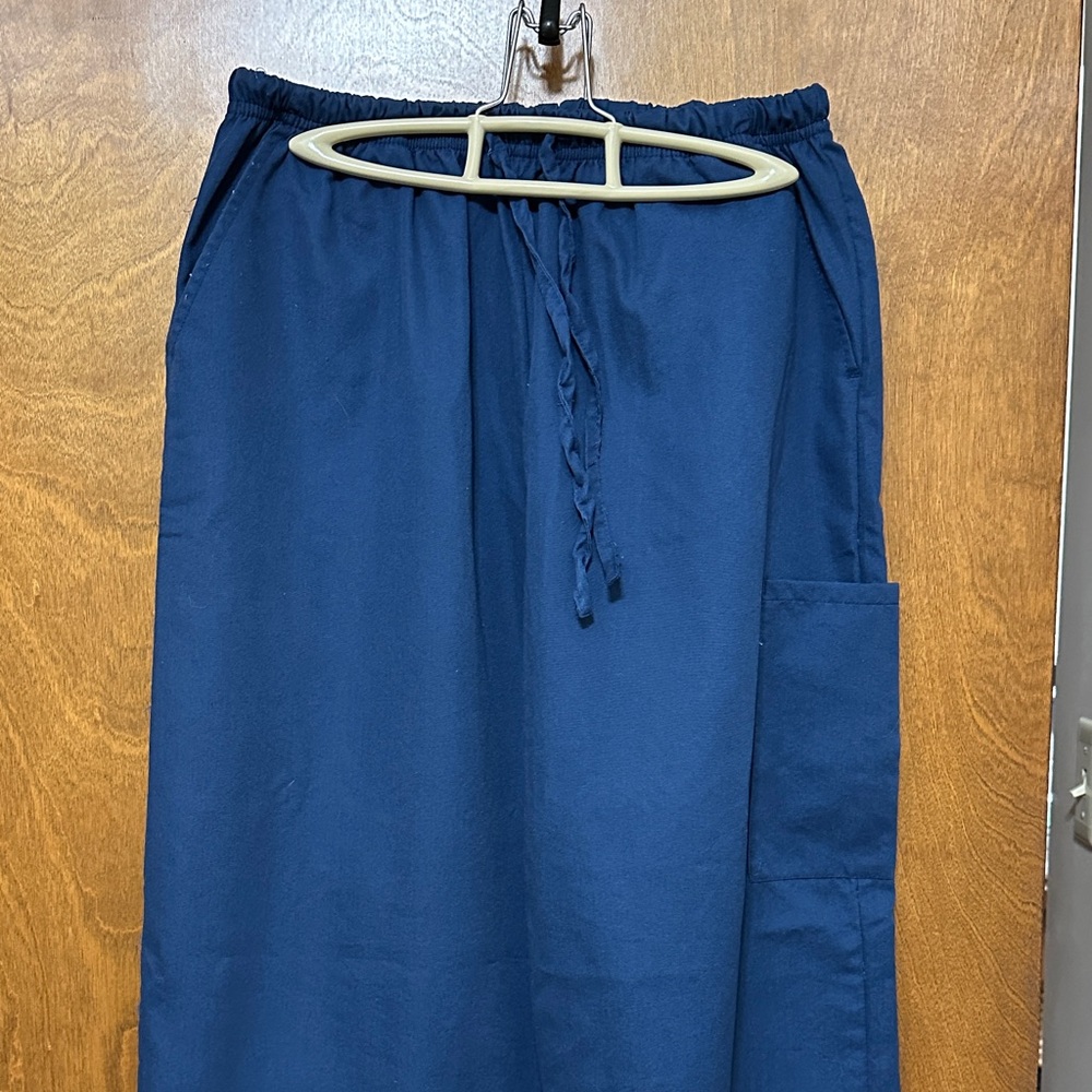 Dark Blue/ Navy Drawstring Scrub Pants